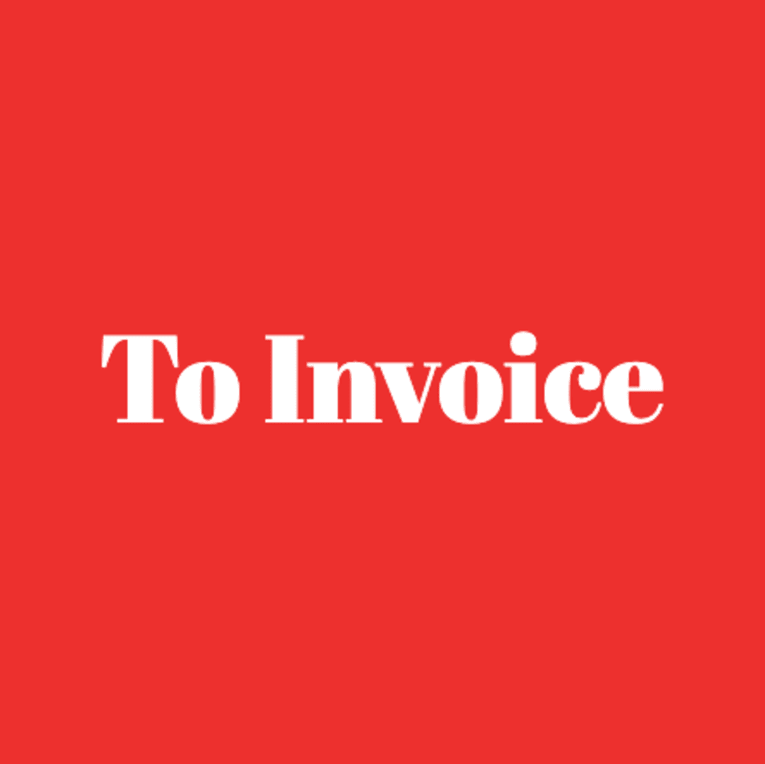 To Invoice